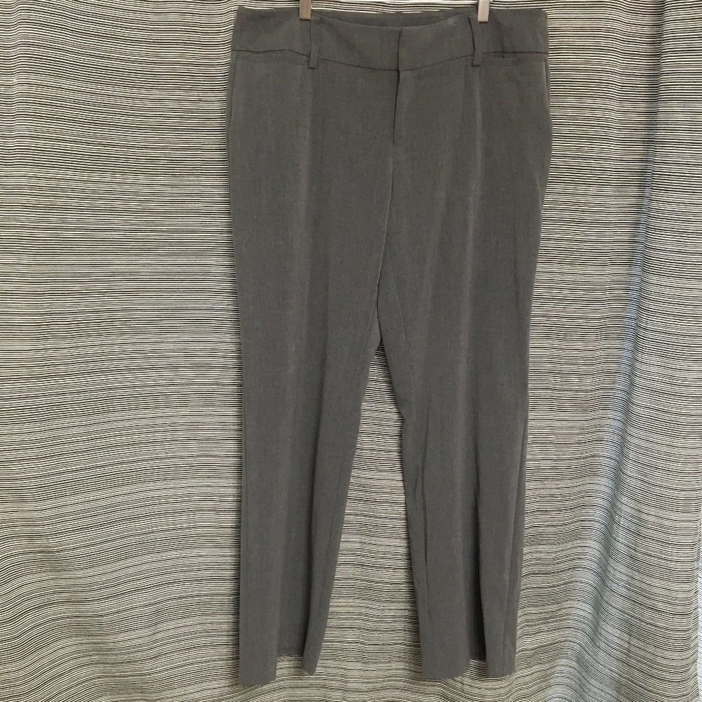 AB Studio Grey Flannel Dress Pants Size 14